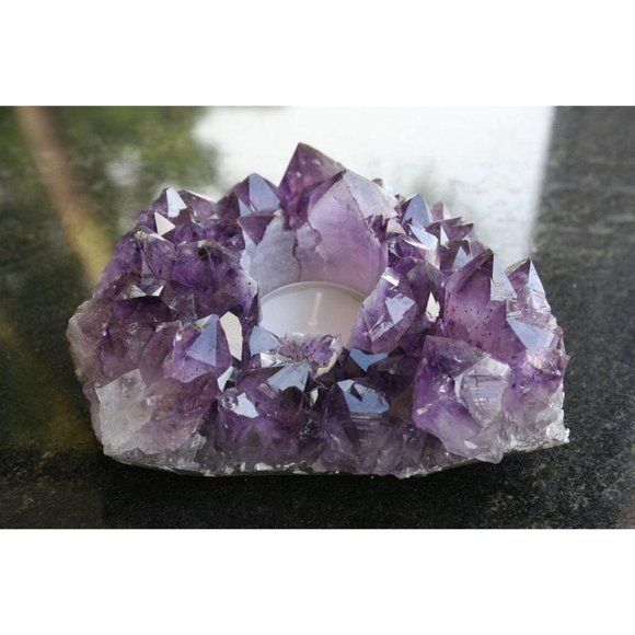 Other - NATURAL AMETHYST TEA LIGHT CANDLE HOLDER